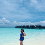 Hruta Durgule Instagram - My kind of blue 🌊 ❤️ #vacation #maldives #travel #travelgram #love #grateful #waterbaby #irufushi #sunsiyam #beachvibes #beachvilla #watervillasmaldives Sun Siyam Irufushi Beach Resort and Spa