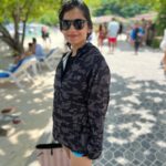 Hruta Durgule Instagram - Love stealing Mr.Shah's clothes 😁❤️ #travel #phuket #phiphiisland #grateful #blessed #positivevibes Thank you @junglestoriesindia for this super cool zipper ❤️