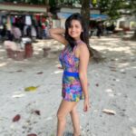 Hruta Durgule Instagram - Adding a little bit of color in just another sunny day ❤️ #phuket #phiphiisland #grateful #blessed #positivevibesonly 📸 by @prateekshah1 Thank youuu🥹❤️ เกาะพีพี Phi Phi Island, Krabi