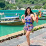 Hruta Durgule Instagram - Adding a little bit of color in just another sunny day ❤️ #phuket #phiphiisland #grateful #blessed #positivevibesonly 📸 by @prateekshah1 Thank youuu🥹❤️ เกาะพีพี Phi Phi Island, Krabi