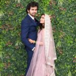 Hruta Durgule Instagram - To Now And Forever ❤️🧿 18.05.2022 ✨ Outfit by: @kalanidhionline Makeup by: @nishigodbole_official Photos by: @happyclicksss @one.portrait.please #hrutadurgule #prateekshah #reception Mumbai, Maharashtra