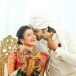 Hruta Durgule Instagram - To Now And Forever ❤️🧿 18.05.2022 ✨ Makeup by: @nishigodbole_official Photos by: @happyclicksss @one.portrait.please #hrutadurgule #prateekshah #hruteek #wedding