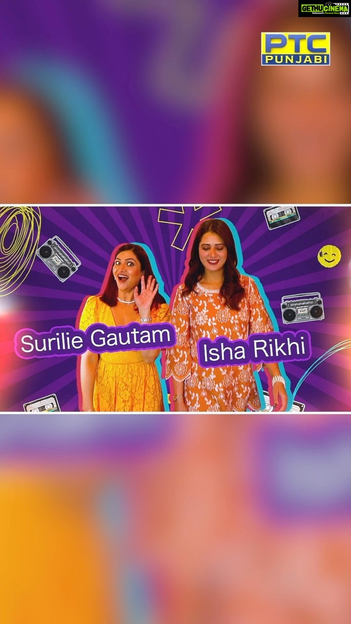 Isha Rikhi Instagram - 🔥Get ready to feel the heat with ‘Flames’ - an unfiltered celeb game show! 🌟Catch @s_u_r_i_l_i_e @isharikhi in action on 30th September, Saturday at 4:00PM 👀. Only on PTC Punjabi! #FlamesGameShow #PTCPunjabi #celebfuntime🎉