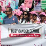 Ishaa Saha Instagram – Breast Cancer Awareness Program organised by Ruby General Hospital ( Ruby cancer centre) . #fightbreastcancer🎀