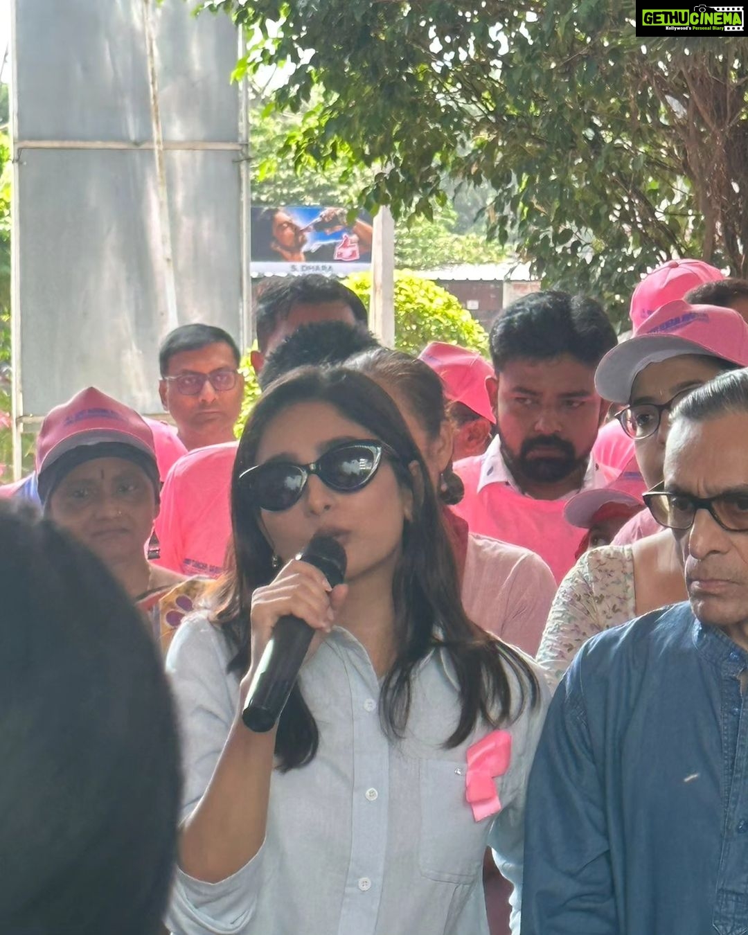 Ishaa Saha Instagram - Breast Cancer Awareness Program organised by Ruby General Hospital ( Ruby cancer centre) . #fightbreastcancer🎀