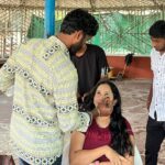 Ishika Singh Instagram – One more day with colours painted on my face ! Makeup and hair .. getting ready for work #makeuplook #makeupandhair #mua #actorslife #actorslife🎬 #actorattfi #actoratwork