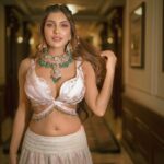 Ishita Raj Sharma Instagram – 🌸
.
@gicwind couture week
Wardrobe – In @archanakochharofficial
Styling – @brunojeyson 
Jewellery- @newlightjewellers 
Pictures- @iam_rajinamdar The Imperial, New Delhi