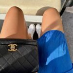 Izabelle Leite Instagram - expectations: walk casually on heels like @georginagio does reality : converse,i see you 😅🩵🇬🇷 Manos Doha