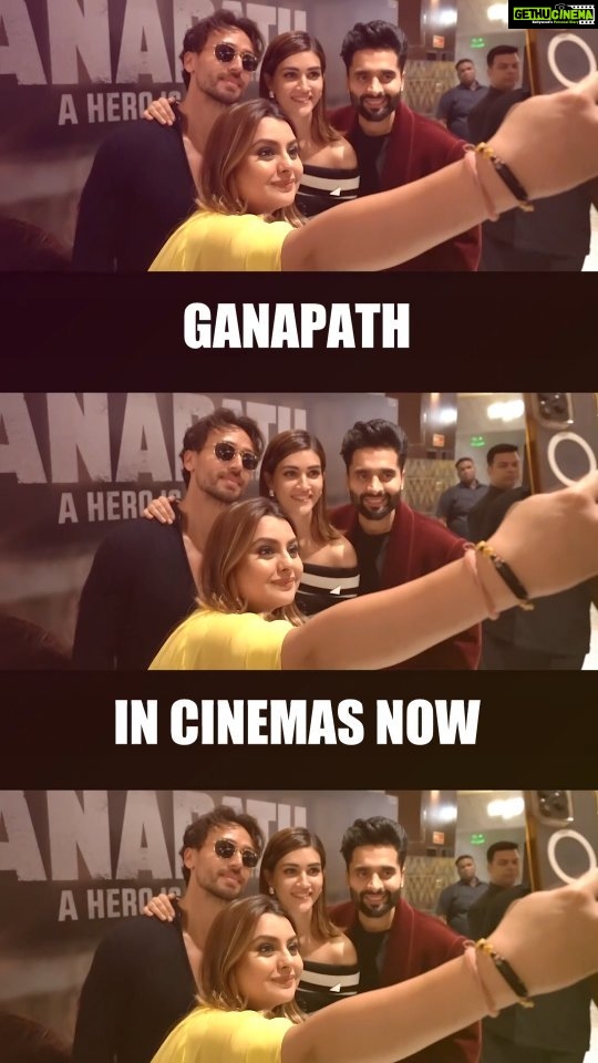 Jackky Bhagnani Instagram - Cheers to an extraordinary evening filled with inspiration and timeless memories. Hats off to the incredible team of #Ganapath. #Ganapath in cinemas now!