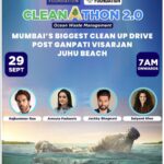 Jackky Bhagnani Instagram - Join @jackkybhagnani on September 29th at 7am for Mumbai's biggest cleanup drive post Ganpati Visarjan at Juhu Beach with @divyajfoundation @amruta.fadnavis and @bhamlafoundation Our planet, our responsibility. @saiyami @rajkummar_rao