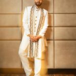 Jackky Bhagnani Instagram - Channeling those festive vibes in style! #StyleWithJB Outfit @adityasachdevamen Shoes @dmodotofficial Styled by @anshikaav Assisted by @bhatia_tanisha HMU @luv_hans77 Shot by @deepak_das_photography