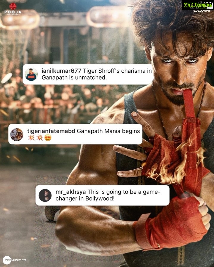 Jackky Bhagnani Instagram - The internet is taken by a storm... ⚡ Aa rahe hai Ganapath aur Jassi! #GanapathAHeroIsBorn in cinemas 20th October. @amitabhbachchan @vashubhagnani @tigerjackieshroff @kritisanon @jackkybhagnani #VikasBahl @deepshikhadeshmukh @pooja_ent #GoodCo @slglobal001 @zeemusiccompany @vishalmishraofficial