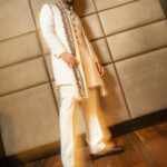 Jackky Bhagnani Instagram - Channeling those festive vibes in style! #StyleWithJB Outfit @adityasachdevamen Shoes @dmodotofficial Styled by @anshikaav Assisted by @bhatia_tanisha HMU @luv_hans77 Shot by @deepak_das_photography