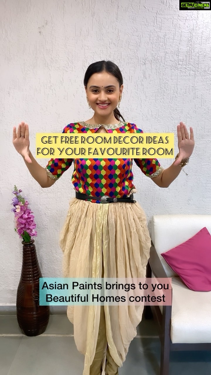 Janki Bodiwala Instagram - We all love giving our home a makeover and make the home stand out. If you also want your home to standout . Participate in the @asianpaints Beautiful Homes contest Winners will get a chance to win Apple macbook pro and other exciting prizes. Isn’t that amazing? To participate, all you have to do SMS ‘BH’ to 56161. On registering, you can also avail their free digital sketch service for your home . I’m definitely participating, and I hope I get to be the lucky winner. Fingers crossed! @asianpaints Managed by @fatctalents