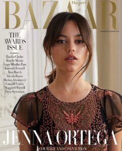 Jenna Ortega Instagram - It was truly an honor to be apart of an evening in London this past Tuesday celebrating extraordinary women across film, television, art, culture, literature and advocacy. 

A very sincere and heartfelt thank you to Tim Burton, as well as Lydia Slater and the entire Harpers Bazaar UK team. Special thanks to @dior for being incredible as always.