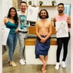 Jinal Belani Instagram - "The arts can have a liberating effect on people" For a long time, I was fascinated by the concept of 'Sip and Paint'... Luckily, I got to know through @iamjuzlazy that something like this does happen in Sydney. I was excited... but here was the catch, the only time I could accommodate it in my 'constantly on the toes trip' was the time when they taught Figure drawing (Nude Sketch). The idea was a little out of my comfort zone but I definitely wanted to attend. So today, I tried my hands on a Charcoal sketch for the First time.. I tried to do a Figure Drawing for the first time and My long time fascination with the concept of Sip and Paint also got fulfilled. Pleased... am I ? - Very much But more than that, it felt LIBERATING :) Thank you @dearsign_art for being a wonderful teacher. I wish to attend more classes and hopefully one day I can sketch like you. Thank you @iamjuzlazy for such a lovely experience 🤍🤗