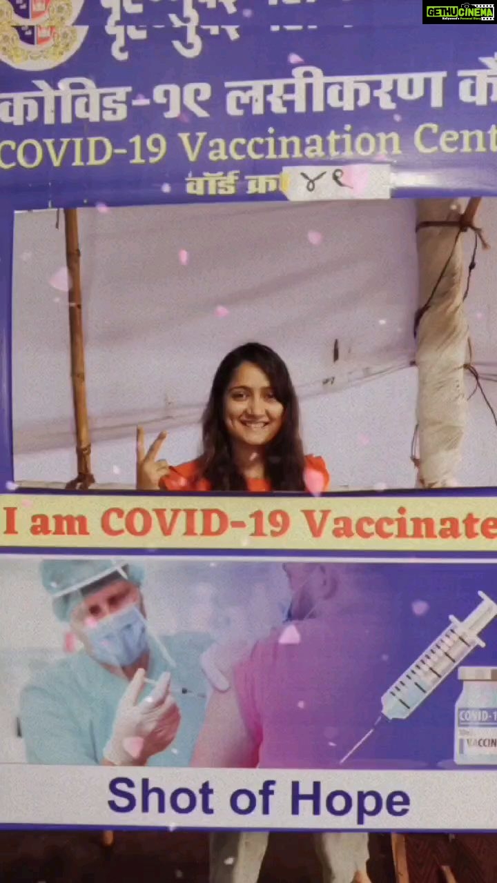 Jinal Belani Instagram - I am vaccinated 😁 Song in the Background is just for Fun (Also, Vaccine lagvane ke baad kuch aisa hi feel hua) 😜