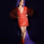Jonita Gandhi Instagram - ☄️ Photo @amey_ghatge Styled by @saumyathakur #styledbysaums Dress @worldofasra Rings @deltacharms Boots @theater.xyz Style team @snehalkorate Hair @dwyessh_hairwizard MUA @zoyamakeupandhair