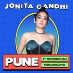 Jonita Gandhi Instagram - Surprise surprise, Pune🔥 You thought that was it? @jonitamusic is the ✨sitara✨ lighting up the stage at Zomaland!🥰 🗓️- 4th November 2023 Grab your tickets now on the Zomato App! #zomaland #pune #jonitagandhi
