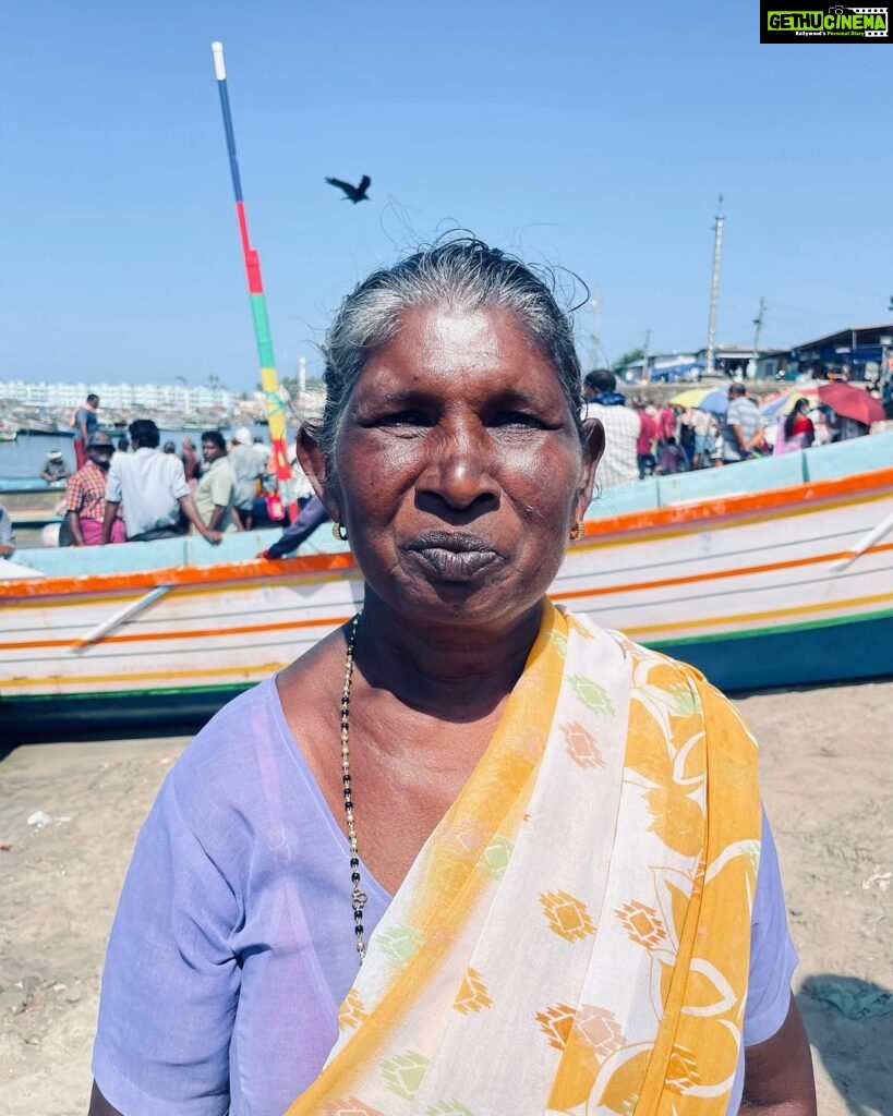 Jovika vijaykumar Instagram - This sweet lady from Kerala’s name is Muthamma and she loves singing and dancing to MGR songs, she comes from a family of fishermen and works along the Vizhinjam International harbour. Vizhinjam International Seaport