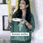Juhi Parmar Instagram – #CookingWithJuhi is back because it’s that time of the year that is incomplete without food. What is Diwali without sweets? So here I am making a super easy mithai that is instant, and can be made with minimal ingredients! Don’t count the calories and let yourself indulge this festive season! My promise is to make it up with diet but for now let’s countdown to Diwali!

Sharing the super easy recipe below:

Ingredients-
1 cup milk
1 cup desiccated coconut 
1 cup milk powder 
3 tbsp powdered sugar
1 tbsp ghee
Almonds for garnishing 

Method:
In a pan add milk and sugar, mix it well.
Then add desiccated coconut and cook for a minute or two. Then add milk powder and cook for few minutes till the consistency is as shown in the video. Add ghee and mix well. Let it cool and give it any shape of your choice. I have made laddoo and added almond on top. Enjoy it with your friends and family. 
.
.
👗 @bunaai 

#diwali #diwalivibes✨ #diwalisweets #diwali2023 #homemadesweets #festival #reels #reel #reelsinstagram #reelsvideo