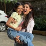 Juhi Parmar Instagram - With the speed you are growing up my doll, am not sure how much longer I can carry you like this but I know as much as I love the beauty of watching you grow up, I miss the mini you as well my Ginni! #motherdaughter #motherhood #mummaginni #loveislove #loveofmylife #🧿