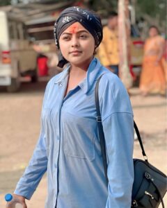 Kajal Yadav Instagram - #jaimahakal 👏 
#kajalyadav 
#goodmorning 
#instagram
