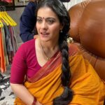 Kajol Instagram - A splash of orange for a day of energy! #orangeisthenewblack #navratri #firstdayofnavratri