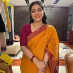 Kajol Instagram - A splash of orange for a day of energy! #orangeisthenewblack #navratri #firstdayofnavratri