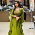 Kalyani Anil Instagram - Day 2 @siimawards ♥️✨ 👗 @aalaadesigners Ornaments @blushingtone_rentals Makeup and styling by me😌 📸 @deepthi8934 Dubai, United Arab Emirates