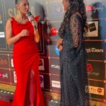 Kalyani Anil Instagram - Siima Awards 2023 🖤✨ #siimawards2023 Saree @geesahh_designs Jewellery @blushingtone_rentals Makeup @abeeha_mamoon #siimaawards #dubai Dubai, United Arab Emirates