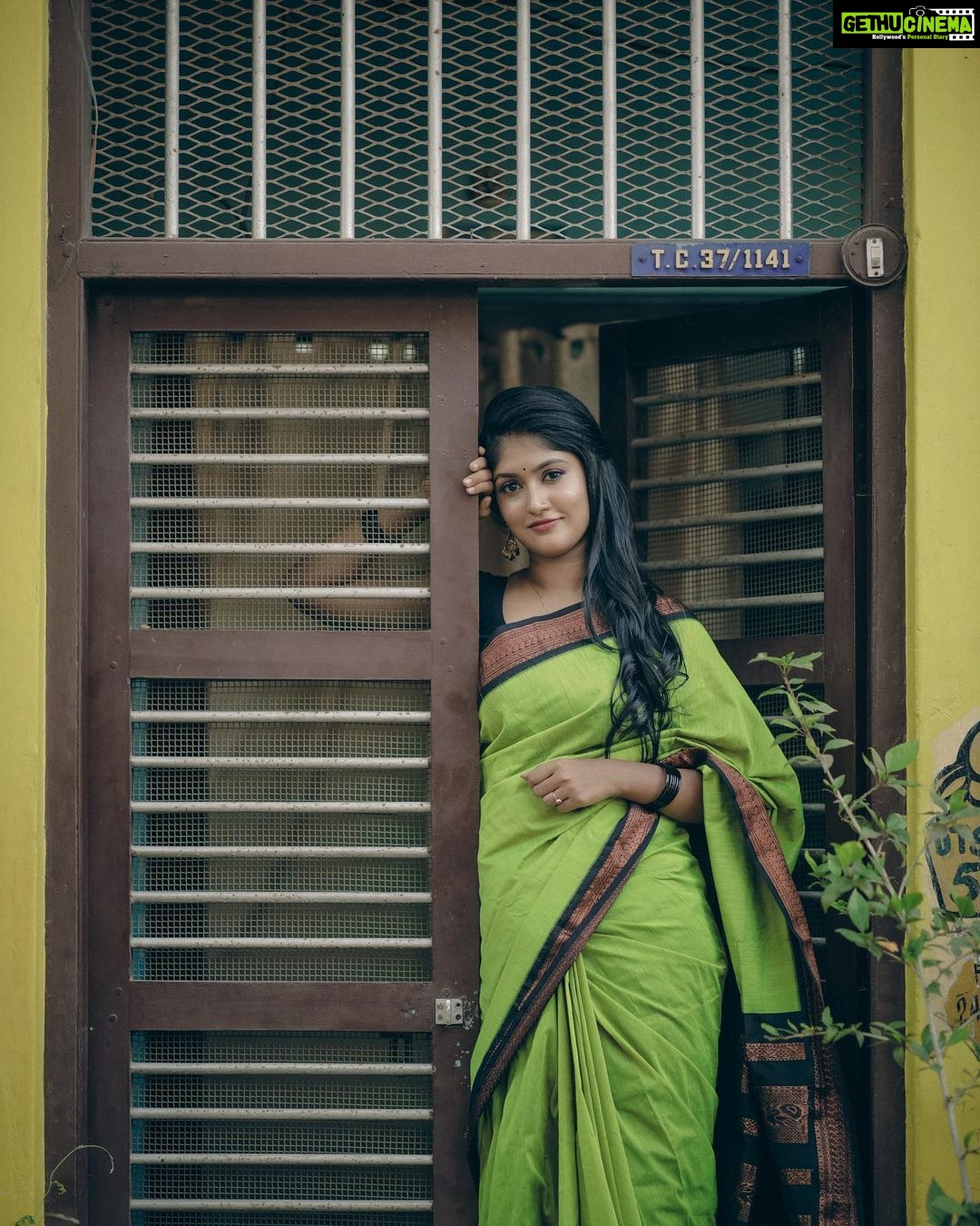 Kalyani Anil Instagram - Lost is a lovely place to find yourself✨ Saree @ishvari.womens.world Blouse @geesahh_designs 📸 @talesbyaravind 💄 @brides_of_deepthi 🎨 @momentssbyelementricx