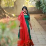 Kalyani Anil Instagram - 🦚🪷✨ 💄 @brides_of_deepthi 📸 @talesbyaravind 🎨 @momentssbyelementricx