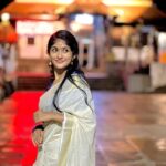 Kalyani Anil Instagram - ✨ Saree @ar_handlooms_kuthampully 📸 @sonu_.sajeev 😘 #trivandrum #padmanabhaswamytemple Padmanabhaswamy Temple
