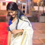 Kalyani Anil Instagram - പത്മനാഭന്റെ മണ്ണ്….✨ Saree @ar_handlooms_kuthampully 📸 @sonu_.sajeev 💋 #temple #traditional #reelkarofeelkaro #reelitfeelit #hindi #saree #love #trend #viral #trivandram #padmanabhaswamytemple