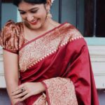 Kalyani Anil Instagram - You deserve the same love that you give🫶🏻🌚 📸 @___jibilin___ Saree @epikaindia Earings @canisaperidot