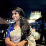 Kalyani Anil Instagram - ✨ Saree @ar_handlooms_kuthampully 📸 @sonu_.sajeev 😘 #trivandrum #padmanabhaswamytemple Padmanabhaswamy Temple