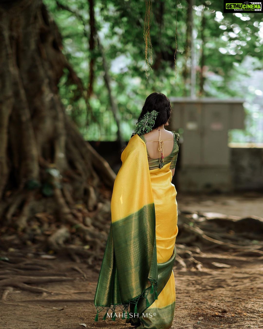 Kalyani Anil Instagram - 🌼 📸 @maheshms__ Saree @anicham_boutique