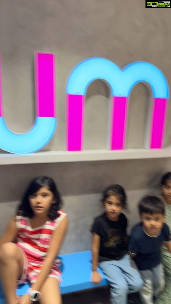 Kamna Jethmalani Instagram - We planned a visit to @playseum.in in Bombay with 3 children and it was indeed a wonderful experience. Kids had a lot of fun and they had so many activities from which kids could learn a lot . As a mom even I had a great time with kids . Some of the activities involved trampoline, slide , sand, 3d drawing, washing the car, milking the cow , hurricane box and many more . I would definitely recommend this place if your in Bombay or visiting Bombay !! My kids loved it ! Thank you @playseum.in for this amazing experience! #fun #reels #kids #bombaydiaries #playtime #learn #fun #bandra #summervibes #summerbreak