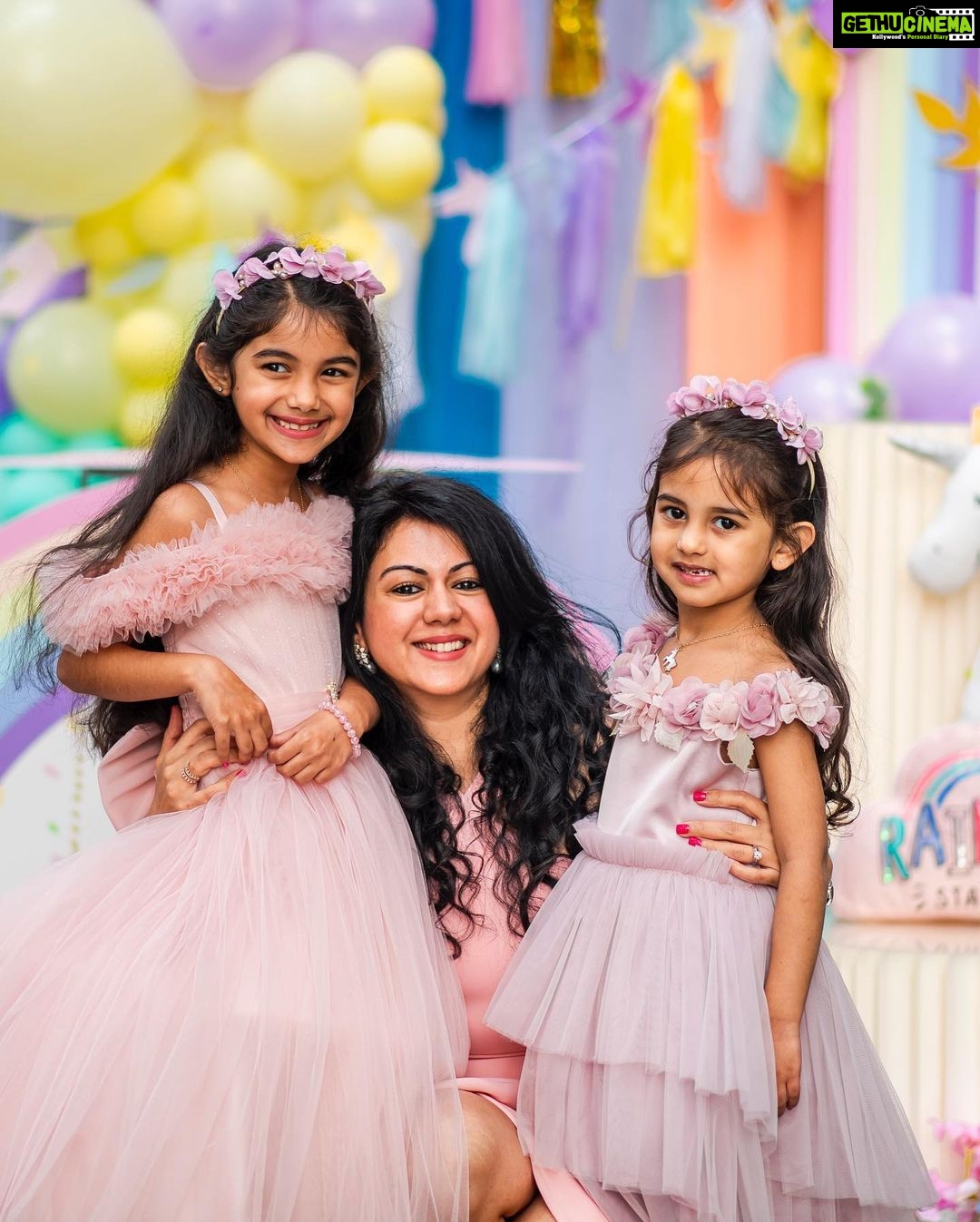 Kamna Jethmalani - 34.5K Likes - Happy Mother’s Day to me 🌸 I cannot thank you girls for choosing me as your mother ❤️ It would be wrong if I say that you learn from me ,,, the amount you girls have taught me is unbelievable. Unconditional love , patience, positivity, being happy on the smallest of the things and the list goes on.
I love you both. My life now revolves around you both ❤️ I feel so proud to be your mom! God bless you girls !
