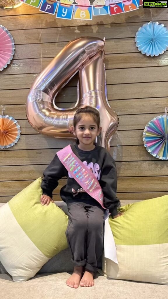 Kamna Jethmalani Instagram - And you are 4 today my little shona 🥰🥰🥰🥰 Still remember the day you were born! You make me so proud baby, they way you understand things, your calmness , the way you learn things , the way you treat everyone and the way you can play by yourself really surprises me ! Your becoming the most adorable girl and we love you ! Wishing you the best of everything love and Happy birthday my CHOTI❤️ @surajnagpal