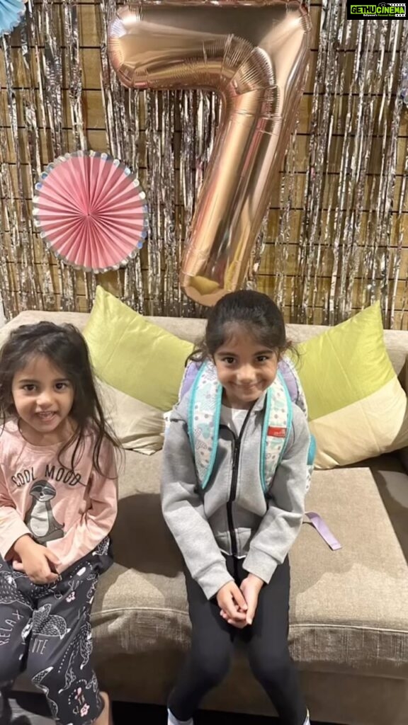Kamna Jethmalani Instagram - And she turns 7😁😁😁 Happy birthday to my little doll ❤️ I still remember the day you were born and today you turn 7…. Your are growing up to be such a beautiful girl 🤗 we love you , god bless you !