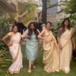 Kamna Jethmalani Instagram - I know we are late but what is Important is we had a lot of fun shooting for this reel. Thanks @hithishiuday for pushing us.. Thank you @fizataj for patiently shooting this one for us ❤️❤️ #onamlunch #reel #instagood @archanadhuddu @drswethacosmoderm @hithishiuday !!!
