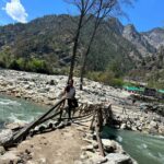 Kanchi Kaul Instagram - Some more from the Parvati valley diaries……. Gorgeous setting of pine trees everywhere , rivulets across the crystal clear stream, behind the mountains and through the hills lies this unforgettable beauty … just cant get enough #kasol #parvativalley #chalal #himachalpradesh #nature #perfecto #incredibleindia 🏔️❤️‍🔥🫶🏻