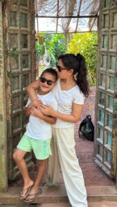 Kanchi Kaul Instagram - And just like its the last of the single digits 💖 #9 already !!!! So big but at the same time … so little 🌺 growing up in the blink of an eye and I am trying my best to savor each and every moment 🥰 keep loving like you do…you have enriched me and everyone around you just with your beautiful heart and soul . There is no one like you!! Thank you for choosing me and giving us the best nine years of our lives !!! May 9 be the coolest year yet … cant wait for even more excitement and joy to unfold …. HAPPY BIRTHDAY AZAI 🎂🍰🧁🍥🥮. I LOVE YOU ♾️💖 #AZAI #firstborn #special #alwaysandforever #wildandfree