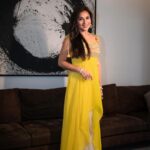 Kanchi Kaul Instagram - Wedding festivities , festival festivities … i aint complaining 😍🦋#dressup #whynot #festive 🥰💛💛💛💛. 👗- @sionnahpretcouture x @theboltpr Jewellery by- @yuvaanjewels Styled by- @ananyaarora2013 📸- @ravii_dixit