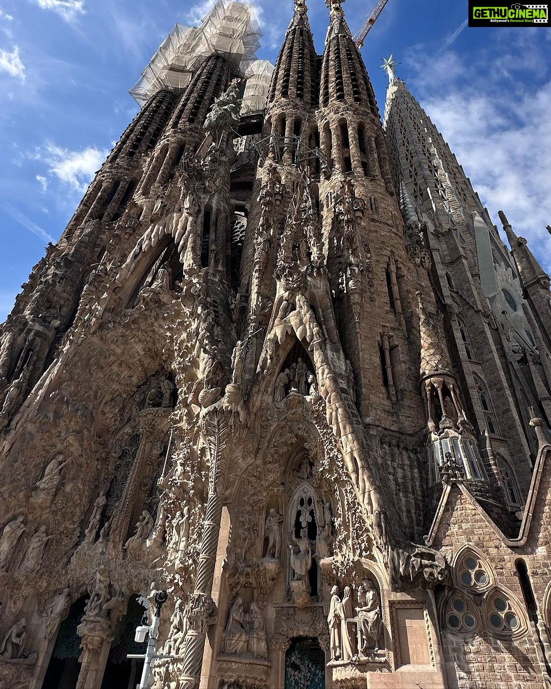 Kanchi Kaul Instagram - The most unique piece of architecture … the beauty of #catalan 💖💖💖💖 #sagradafamilia #barcelona #wanderlust #unescoworldheritage #stunning #gaudi Sagrada Familia, Barcelona