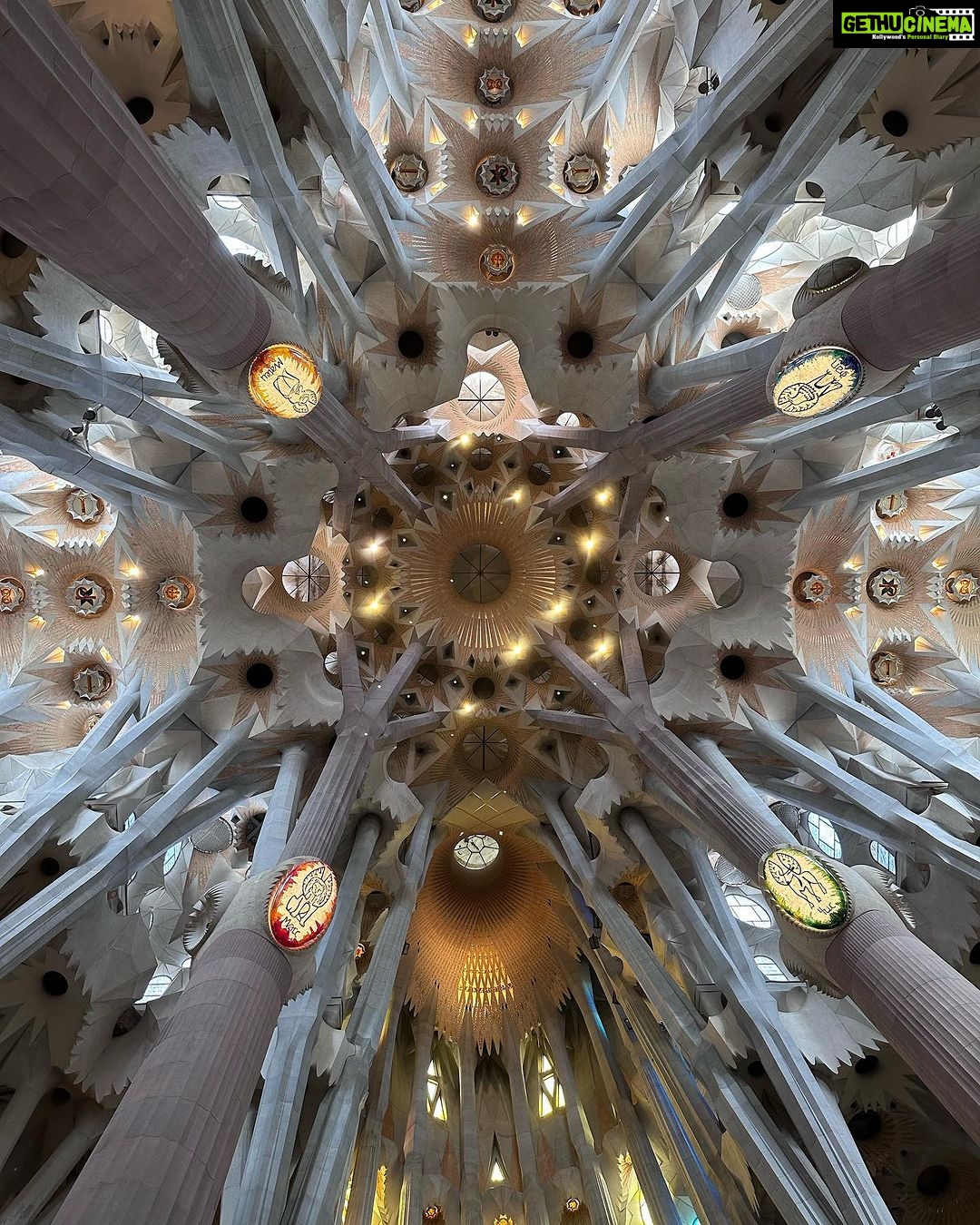 Kanchi Kaul Instagram - The most unique piece of architecture … the beauty of #catalan 💖💖💖💖 #sagradafamilia #barcelona #wanderlust #unescoworldheritage #stunning #gaudi Sagrada Familia, Barcelona