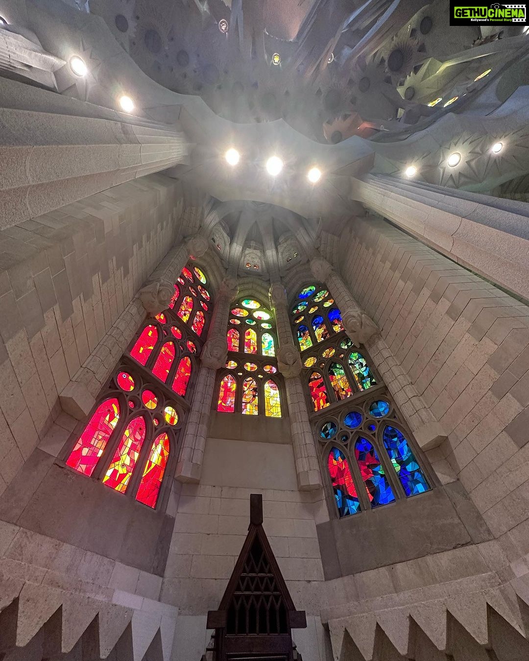 Kanchi Kaul Instagram - The most unique piece of architecture … the beauty of #catalan 💖💖💖💖 #sagradafamilia #barcelona #wanderlust #unescoworldheritage #stunning #gaudi Sagrada Familia, Barcelona