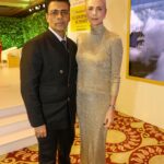 Karan Johar Instagram - Had the pleasure and privilege of being in conversation with the absolutely lovely and stunning @charlizeafrica …. At the #htleadershipsummit She was so eloquent, warm and so compassionate … styled by @ekalakhani 📷 @sheldon.santos